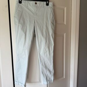 Gap size 2 light blue girlfriend khaki, mid rise